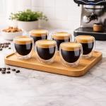 Copos De Vidro Borosilicato Duplo Nespresso 6 Unidades Cor Transparente