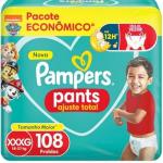 Fralda Pampers Pants Ajuste Total XXXG com 108 Unidades