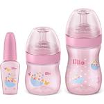 Lillo Kit de Mamadeira Primeiros Passos Rosa