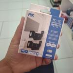 PIX Suporte de TV Fixo Universal 10 a 100 Polegadas Compacto Preto