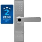 Fechadura Digital De Embutir Com Biometria, Elsys, Esf-de2000b, Prata - Abertura Via Biometria E Senha Numérica