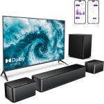 ULTIMEA Soundbar 5.1 Canais com Dolby Atmos, Sistema Home Theater Surround de 410W para TV, Barra de Som com Subwoofer, Surround e Graves Ajustáveis, Controle por Aplicativo, Poseidon D60 por R$ 1.469,00 12x sem juros! | Utilize o cupom: COMPRINHAS