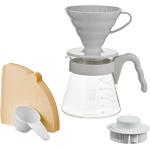 HARIO KIT V60 CINZA CLARO VIDRO E PP 1-4 XÍCARAS por R$ 161,45 à vista no Pix!