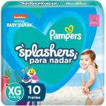 Fraldas Descartáveis Para Água Pampers Splashers Baby Shark XG