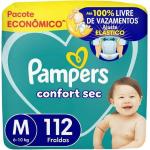 Fralda Pampers Confort Sec Tamanho M 112 Fraldas Descartáveis