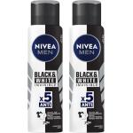 Kit Desodorante Aerosol Men Black White Invisible NIVEA 150ml cada