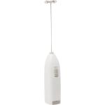 LYOR - Mini Mixer Misturador Elétrico para Bebidas - Inox e Plástico Branco - Eficiente e Compacto para Batidas e Misturas Rápidas