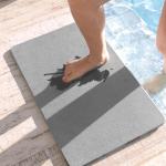 Amazon - LYOR - Tapete de Pedra Diatomita para Banheiro Cinza 60cm x 39cm