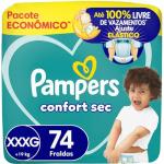 Fralda Pampers Confort Sec XXXG com 74 Unidades