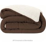 Coberdrom Casal Queen Sherpa Edredrom Pele de Carneiro 2,40m x 2,20m Macio Grosso Quente