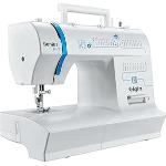 Máquina de Costura Genius Plus Elgin Portátil 31 pontos Agulha Dulpa Branco e Azul 110V por R$ 579,00 à vista! Por Pix | Utilize o cupom: PEGALOGO