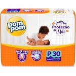 Fralda Pom Pom Protek Proteção de Mãe P com 30 Unidades