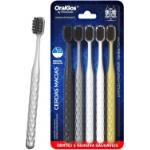 OralGos Escova De Dente Adulto, 5 Unidades, Cerdas De Carvão Ativo, Macia, Para Gengivas Sensíveis por R$ 24,52