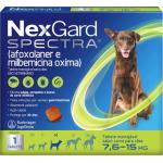 NexGard SPECTRA Antipulgas e Vermífugo para Cães de 7,6 a 15kg - 1 tablete