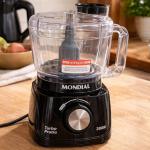 MONDIAL Mini Processador Turbo Pratic, Preto, 300W, 110V - MP-16-B
