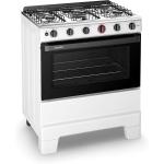 Fogão 5 Bocas Esmaltec F5iab5121 Ideal Super Mesa em Aço Inox Acendimento Automático Branco Bivolt por R$ 692,55 12x sem juros!