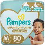 Fralda Pampers Premium Care M com 80