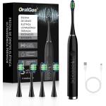 OralGos Escova Dental Elétrica para Adulto, 5 Modos Ultrassônicos, Limpeza Profunda, com 4 Cabeças Substituíveis, Recarregável e Portátil, 1 Unidade por R$ 107,39 à vista no Pix!