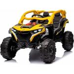 Carro Elétrico Jipe UTV Max 12V Som Luz de Led Controle Remoto (Amarelo)
