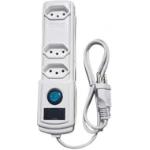 3 Tomadas Branco C/Fusivel por R$ 26,90