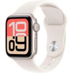 Apple Watch SE 3 GPS, Caixa em alumínio luz das estrelas de 40 mm com Bracelete desportiva luz das estrelas - P/M