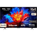 Smart Tv Tcl 55 Polegadas Qled 4K P8K WiFi Bluetooth Google TV 144Hz HDR10 Dolby Atmos Vision 55P8K