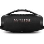 Caixa De Som Boombox Plus Aiwa Bbs-01-b 200w Bluetooth 5.3-200w Rms - 30 Horas De Bateria - Resistente À Poeira E Água - Preto