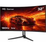 Monitor Gamer HQ Ultra 32" Curvo 1ms, 180Hz, Quad HD (QHD) - 2560x1440, AMD FreeSync, HDMI, DP, HQ32C180 por R$ 939,64 12x sem juros!