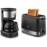 Electrolux Kit Cafeteira 15 Xícaras e Torradeira Elétrica 8 Níveis Efficient Inox ECT10 220V por R$ 218,40 à vista no Pix!