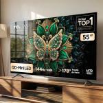 Smart TV TCL 55 Polegadas QLED Mini LED 4K C6K 144Hz HDR10 55C6K