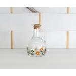 Garrafa de Vidro com Tampa Rolha Flora Lyor 180ml