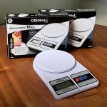 Balança de Cozinha Digital para Alimentos Portátil Pesagem de 1g até 10kg Fit Premium
