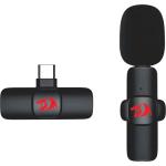 Microfone De Lapela Redragon Athan Preto Sem Fio GM93 por R$ 82,99 à vista!