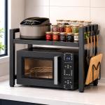 BEMMY Suporte para Micro-ondas, Organizador Metal de Prateleira com Largura Extensível, Grelha para Forno de Microondas, Suporte de Armazenamento para Cozinha e Casa. por R$ 116,10 3x sem juros!