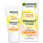 Garnier Skinactive Uniform Matte Protetor Solar Hidratante Facial com Vitamina C, Efeito Matte Antioleosidade, Reduz e Previne Manchas, Tecnologia Camaleão, Cor Clara, 40g