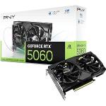 PNY Placa gráfica GEFORCE RTX 5060 8GB Dual Fan DLSS 4 por R$ 2.199,00 à vista! Por Pix