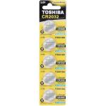 Pilha Moeda Lithium 3V CR2032 (C/5 Pilhas) Toshiba Frete Grátis