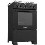 Fogão Atlas 4 Bocas Preto Com Forno Limpa Fácil Coliseum Plus - Forno 50l