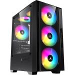 Gabinete Gamer Acegeek Stratus Glass, Mid-Tower, Lateral de Vidro, Preto, AG-STRATUS-GLASS-BK