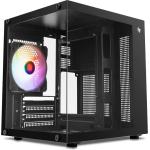 Gabinete Gamer Aquário Pichau Atom, Mini-Tower, Lateral de Vidro, Com 1 Fan, Preto, PG-ATOM-BK