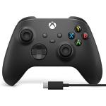 Controle Sem Fio para Xbox com cabo Usb-C - Preto Carbono (Carbon Black) xbox_series_x,xbox_series_s,windows,xbox_one Frete Grátis |