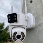 Câmera segurança Ip Wifi A28 À Prova Dágua Lente Dupla