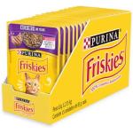 Pack Nestlé Purina Friskies Ração Para Gatos Adultos Cordeiro ao Molho Com 15 Sachês 85g Frete Grátis
