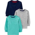 Simple Joys by Carter s Kit com 3 camisetas de manga comprida, meninos - Tam 3-6M