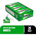 Caixa Chiclete Trident Menta Sem Açúcar 21 unidades