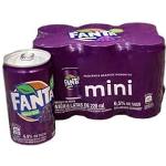 Pack De Fanta Uva Lt 220ml 6 Unidades