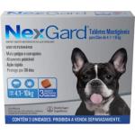 NexGard Antipulgas e Carrapatos para Cães de 4,1 a 10kg - 3 Tabletes Frete Grátis
