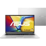 Notebook ASUS Vivobook 15 M1502YA AMD Ryzen 7 5825U 16GB Ram (expansível) 512GB SSD (expansível) Linux 15,6 FHD Silver NJ612