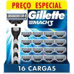 Refil Para Barbear Gillette Mach3 16 Unidades