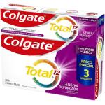 Colgate Creme Dental Total Gengiva Reforçada 3 Unid 90g
